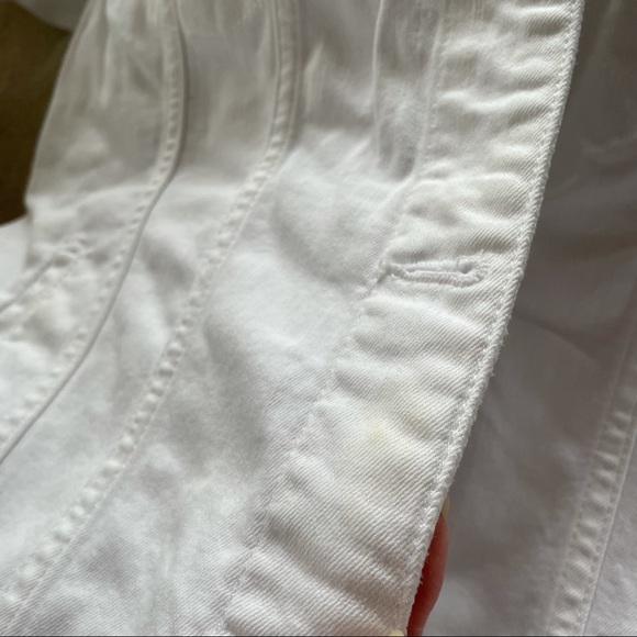 Joe’s Jeans classic white denim jacket boyfriend trucker jean jacket - Picture 8 of 8